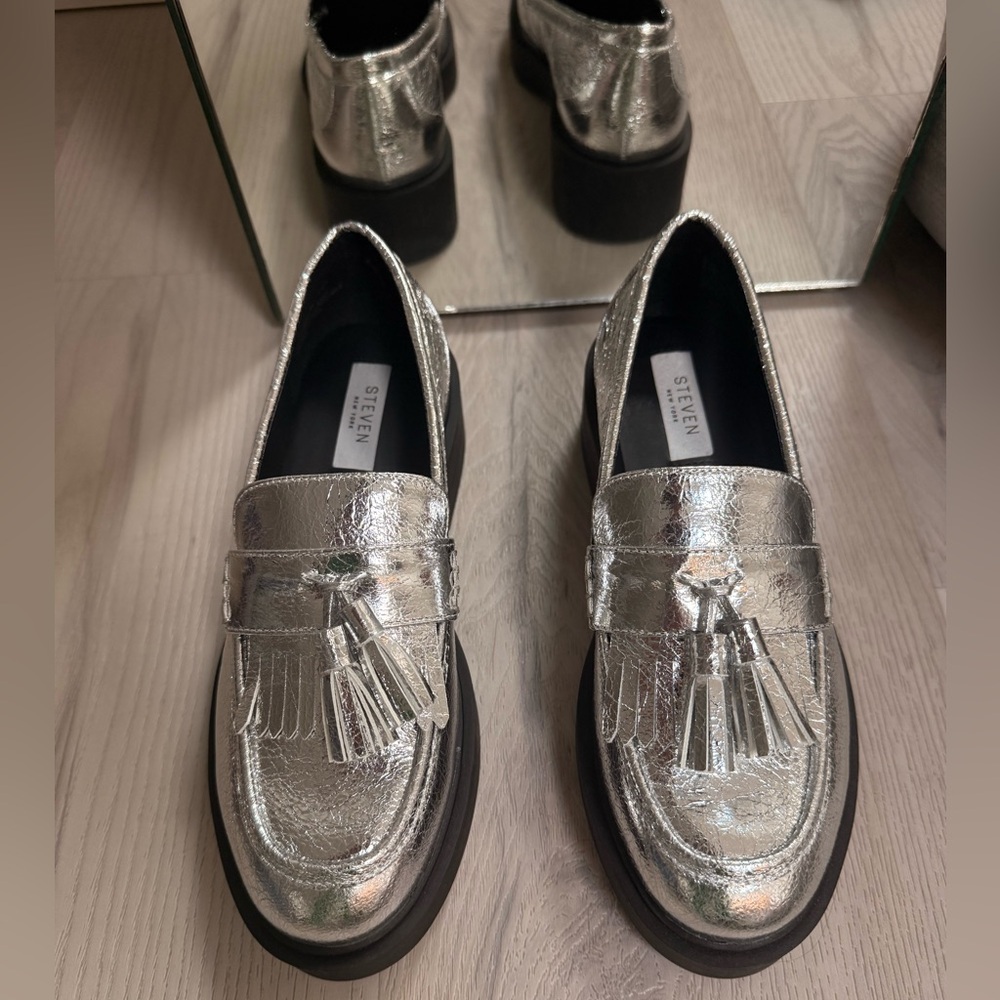 STEVEN Beryn Silver Shoes